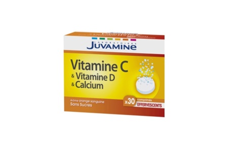 Réf CA10 - JUVAMINE – Vitamine C, D et Calcium - 30 Comprimés Effervescents