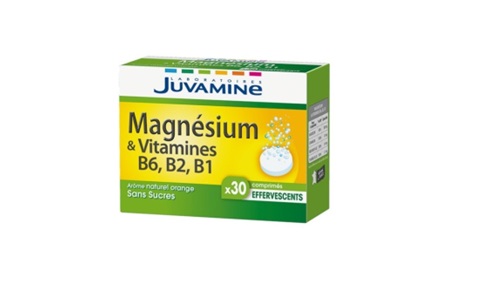 Réf CA08 - JUVAMINE - Magnésium + Vitamines B6, B2, B1- 30 Comprimés Effervescents