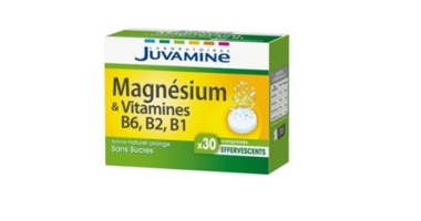 Réf CA08 - JUVAMINE - Magnésium + Vitamines B6, B2, B1- 30 Comprimés Effervescents
