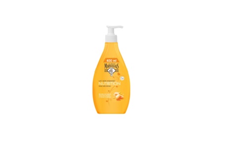 Réf  S28 - Le Petit Marseillais Lait Soin Hydratant Nutrition Peaux tres seches. beurre de Karite, amande douce, huile argan 400ml