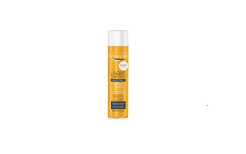 Réf  S43 - Byphasse-Laque Cheveux Effet Naturel - Fixation Extra Forte - 400ml